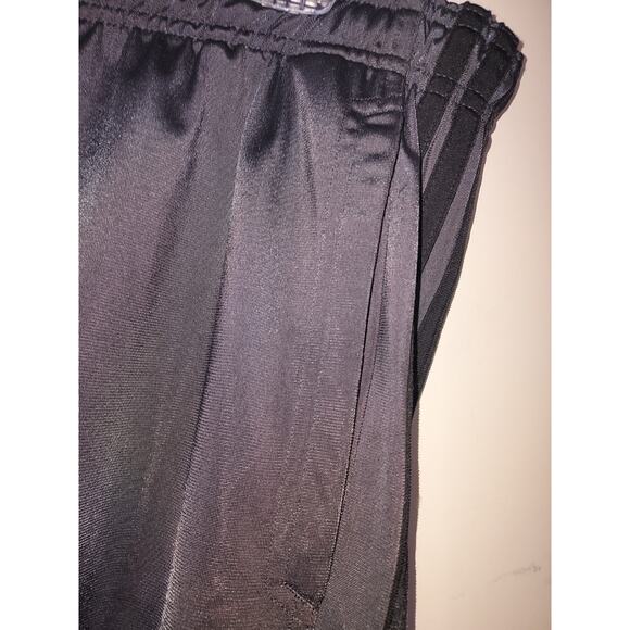 Adidas 3 Stripe Men's XL Sweatpants Straight Leg Athletic Zippered Ankles Gray - Picture 8 of 11